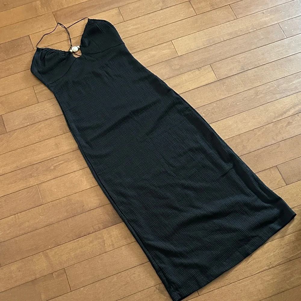 Dynamite Black Backless Dress - Picture 1 of 3